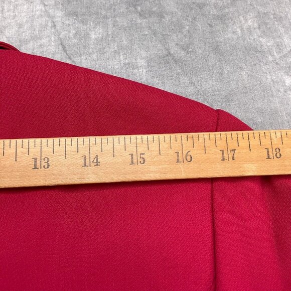 Talbots Skirt Suit 12/40 30Wx21L Red Wool Blend Classic Career 2pc USA VTG - Picture 7 of 16